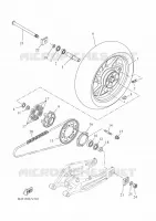 ROUE ARRIERE pour Yamaha TRACER 700 de 2020