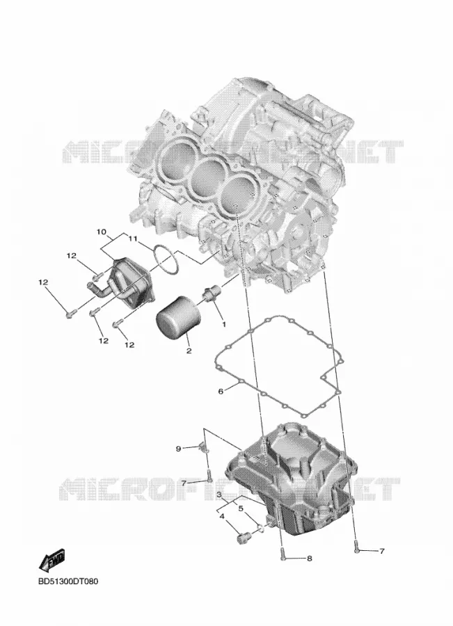 FILTRE A HUILE Yamaha MOTO 900 2020 NIKEN  MXT850D
