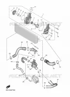 POMPE A EAU / DURITES pour Yamaha NIKEN GT de 2020