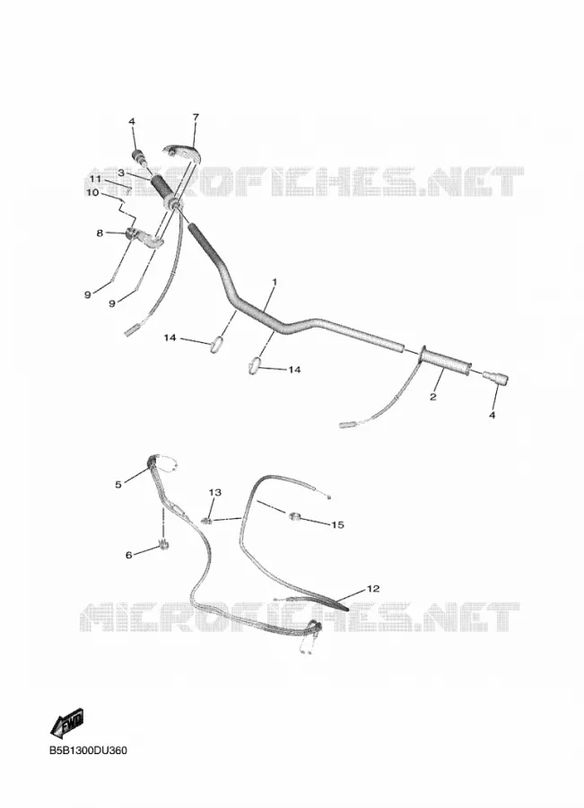GUIDON ET CABLES Yamaha MOTO 900 2020 NIKEN  MXT850D