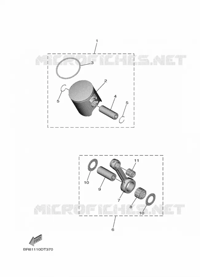 PIÈCES OPTIONNELLES 1 Yamaha MOTO 65 2020 YZ  YZ65