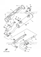 ECHAPPEMENT pour Yamaha BRUIN 350 2WD de 2006