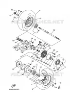 ROUE ARRIERE pour Yamaha BRUIN 350 2WD de 2006