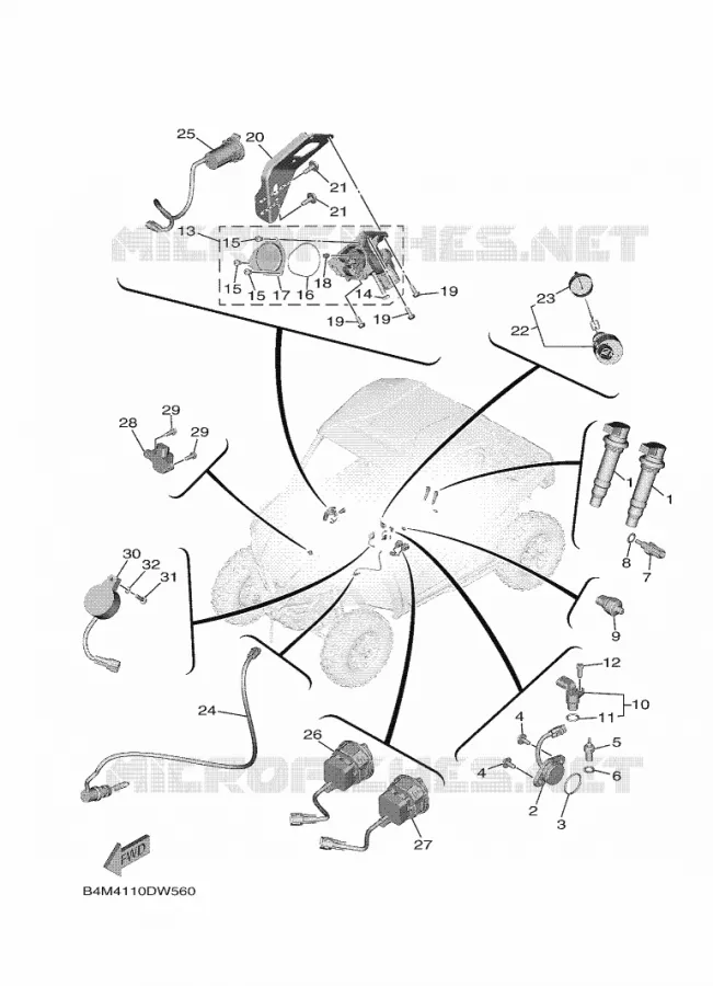 ELECTRIQUE 1 Yamaha SIDE BY SIDE 1000 2021 WOLVERINE  YXE1000EW/YX10EPAM