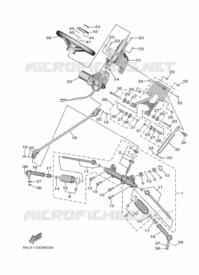 DIRECTION Yamaha SIDE BY SIDE 1000 2021 WOLVERINE  YXE1000EW/YX10EPAM