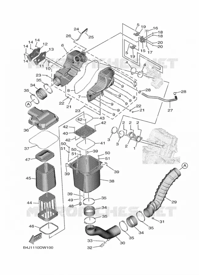 ADMISSION Yamaha SIDE BY SIDE 1000 2021 WOLVERINE  YXF1000EWS/YX10FPSM