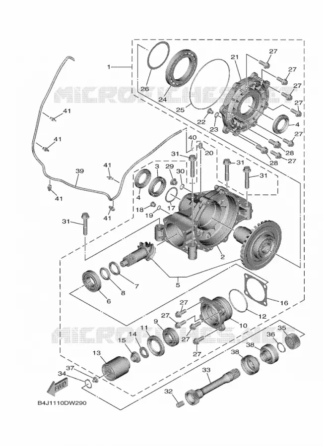 CARDAN Yamaha SIDE BY SIDE 1000 2021 WOLVERINE  YXF1000EW/YX10FPAM
