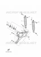 BRAS OSCILLANT / AMORTISSEUR pour Yamaha XMAX 300 ABS TECH MAX de 2020