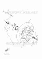 ROUE AVANT pour Yamaha XMAX 300 ABS TECH MAX de 2020