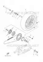 ROUE ARRIERE pour Yamaha TRACER 700 A2 35kW de 2020