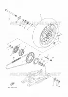 ROUE ARRIERE pour Yamaha TRACER 700 A2 35kW de 2020