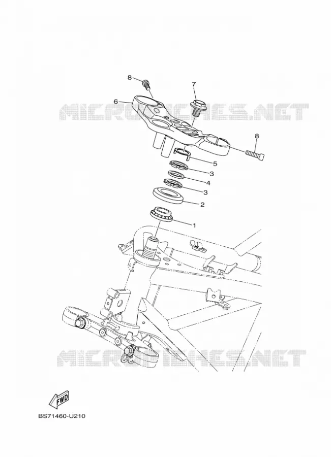 DIRECTION Yamaha MOTO 300 2020 R3  YZF320-A