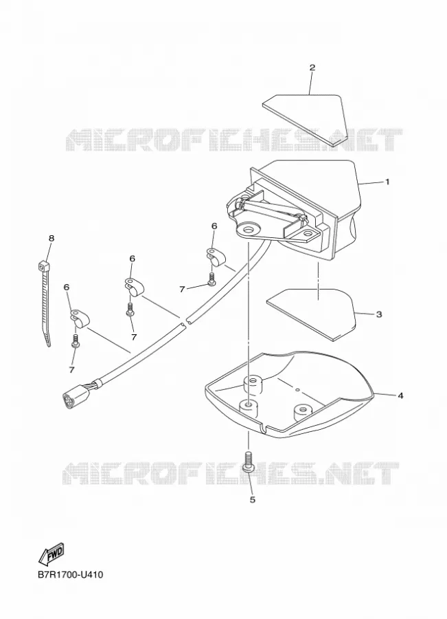 FEU ARRIERE Yamaha MOTO 450 2020 WRF  WR450F