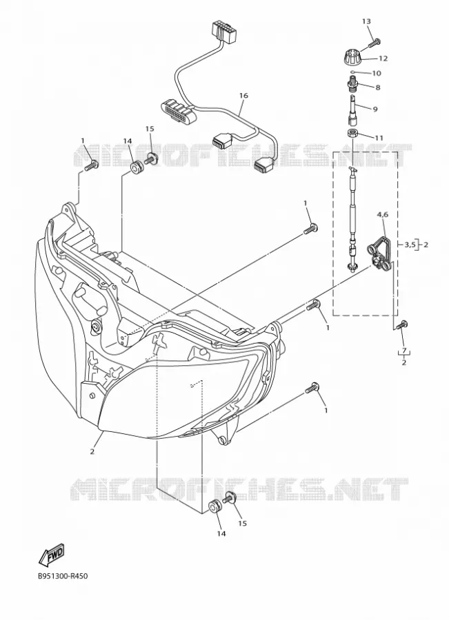 PHARE  Yamaha MOTO 1300 2020 FJR  FJR1300D-AE