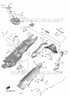 GARDE BOUE ARRIERE pour Yamaha NIKEN de 2020