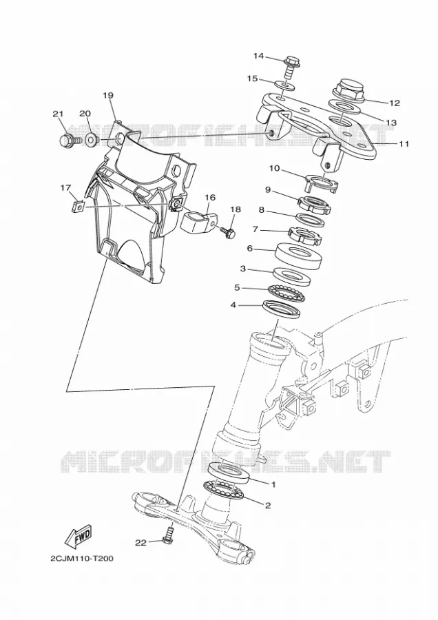 DIRECTION Yamaha MOTO 50 2020 TTR  TT-R50E