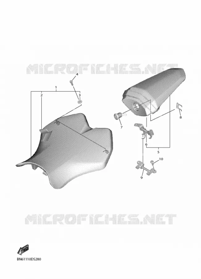 SELLE Yamaha MOTO 600 2020 R6  YZF600