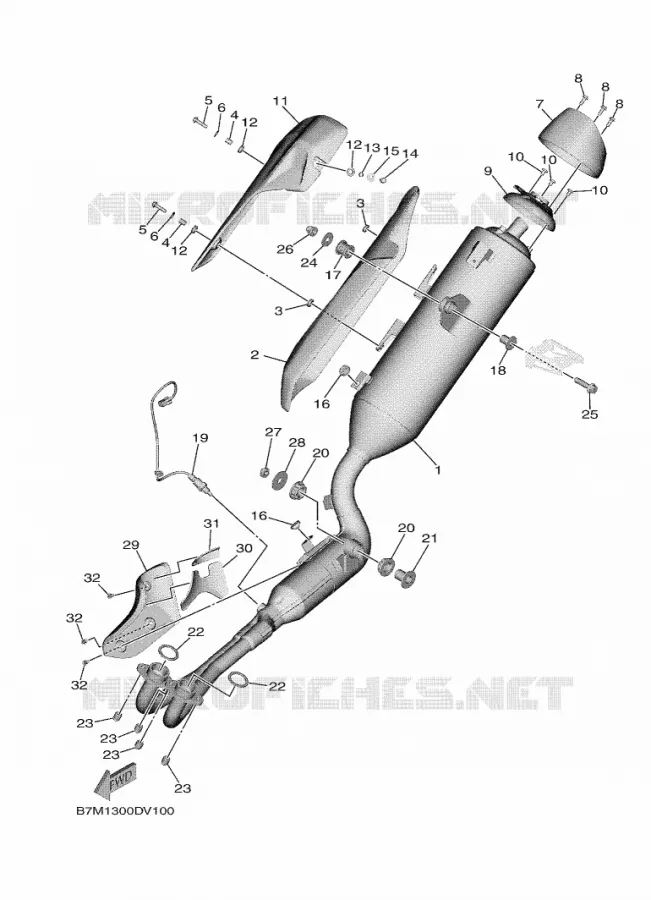 ECHAPPEMENT Yamaha SCOOTER 560 2020 TMAX  XP560D-A