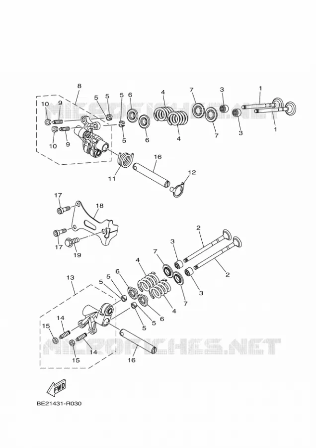 SOUPAPE Yamaha SCOOTER 155 2020 TRICITY  MWS150-A