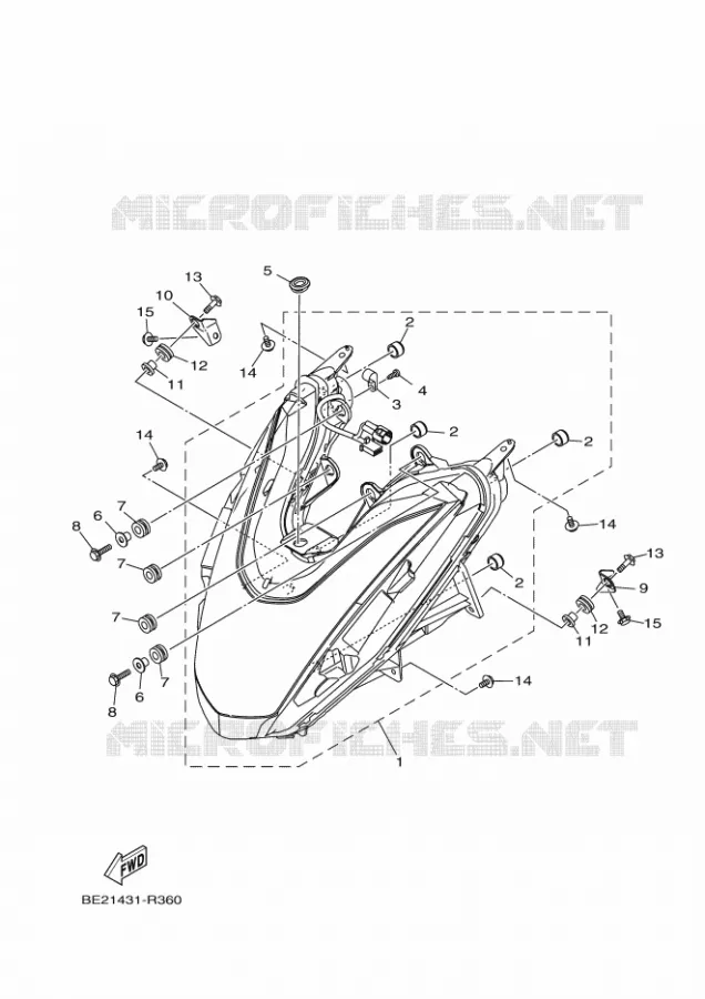 PHARE  Yamaha SCOOTER 125 2020 TRICITY  MWS125-A