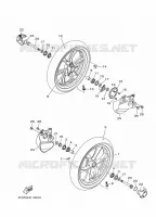 ROUE AVANT pour Yamaha TRICITY 125 de 2020