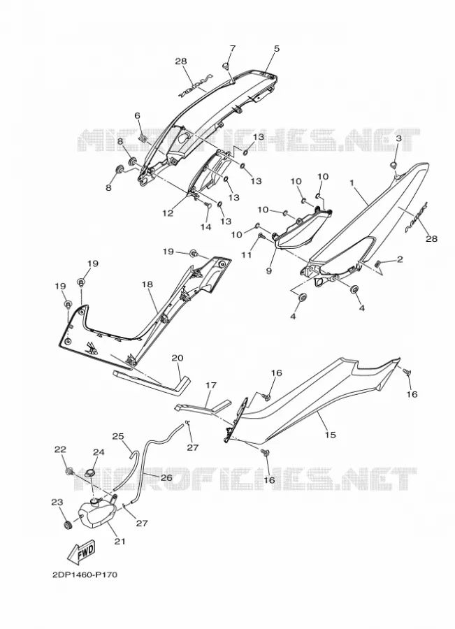 COUVERCLE LATERAL Yamaha SCOOTER 125 2020 NMAX  GPD125-A