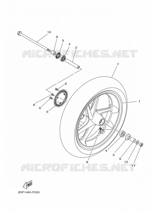 ROUE AVANT Yamaha SCOOTER 155 2020 NMAX  GPD150-A