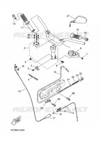 GUIDON ET CABLES pour Yamaha BOOSTER 13