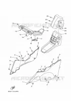 COUVERCLE LATERAL 2 pour Yamaha YXZ1000R de 2020