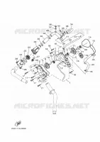 POMPE A EAU / DURITES pour Yamaha YXZ1000R de 2020