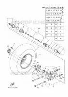 ROUE ARRIERE 2 pour Yamaha KODIAK 700 EPS SE de 2020