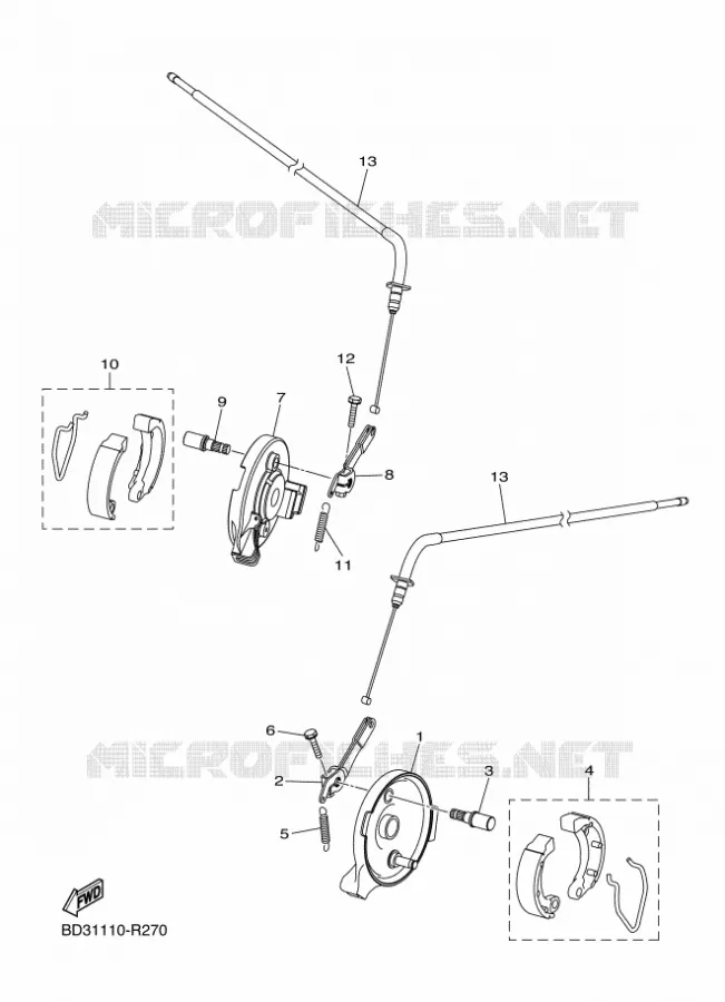 ETRIER DE FREIN AVANT Yamaha QUAD 90 2020 RAPTOR  YFM90R