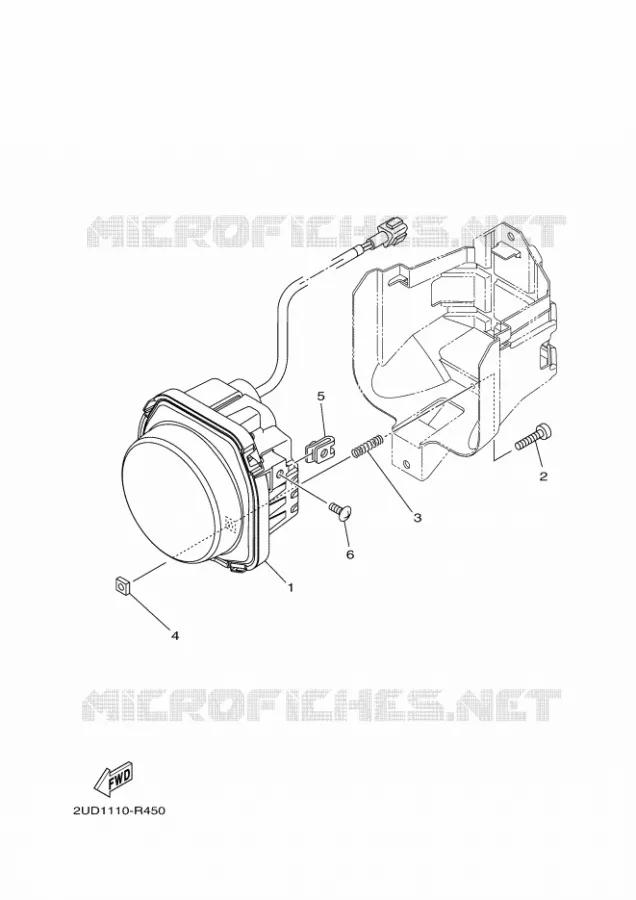 PHARE  Yamaha QUAD 700 2020 GRIZZLY  YFM700FWAD