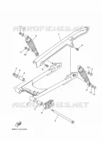 BRAS OSCILLANT / AMORTISSEUR pour Yamaha YBR 125 de 2021