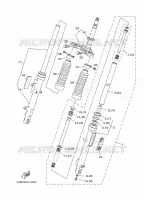 FOURCHE pour Yamaha YBR 125 de 2021