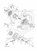 ROUE ARRIERE pour Yamaha YBR 125 de 2021