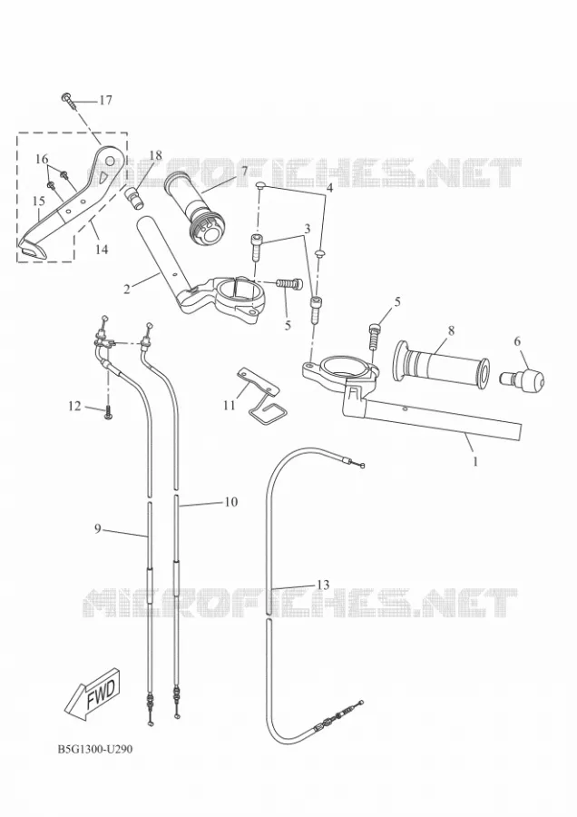 GUIDON ET CABLES Yamaha MOTO 125 2021 R125  YZF125-A