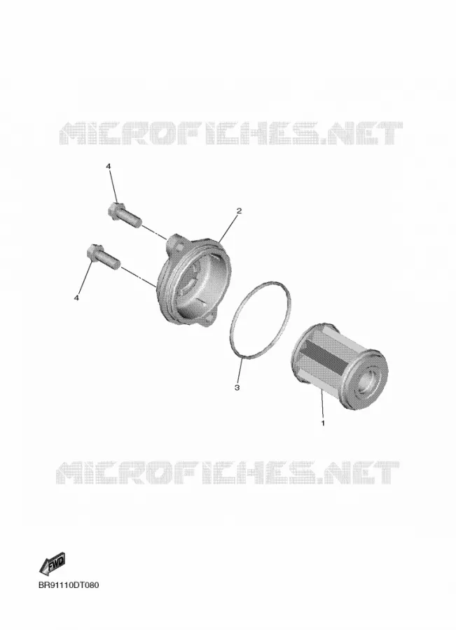 FILTRE A HUILE Yamaha MOTO 250 2021 YZF  YZ250F