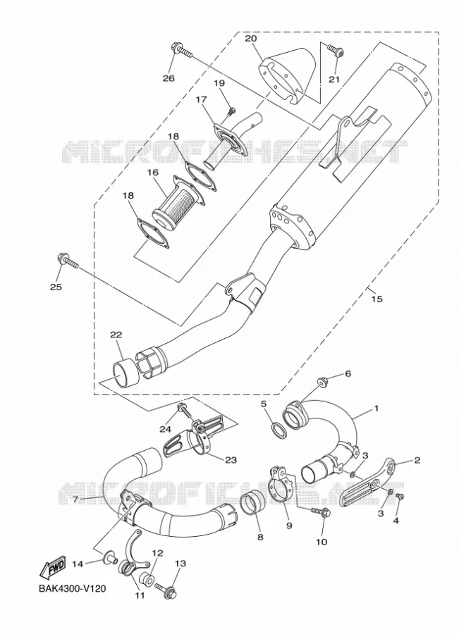 ECHAPPEMENT Yamaha MOTO 250 2021 WRF  WR250F