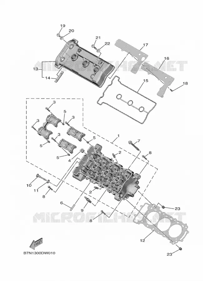 CULASSE Yamaha MOTO 900 2021 TRACER  MTT890D
