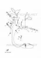 GUIDON ET CABLES  700 yamaha-moto 2021 MT BAT1300-W330