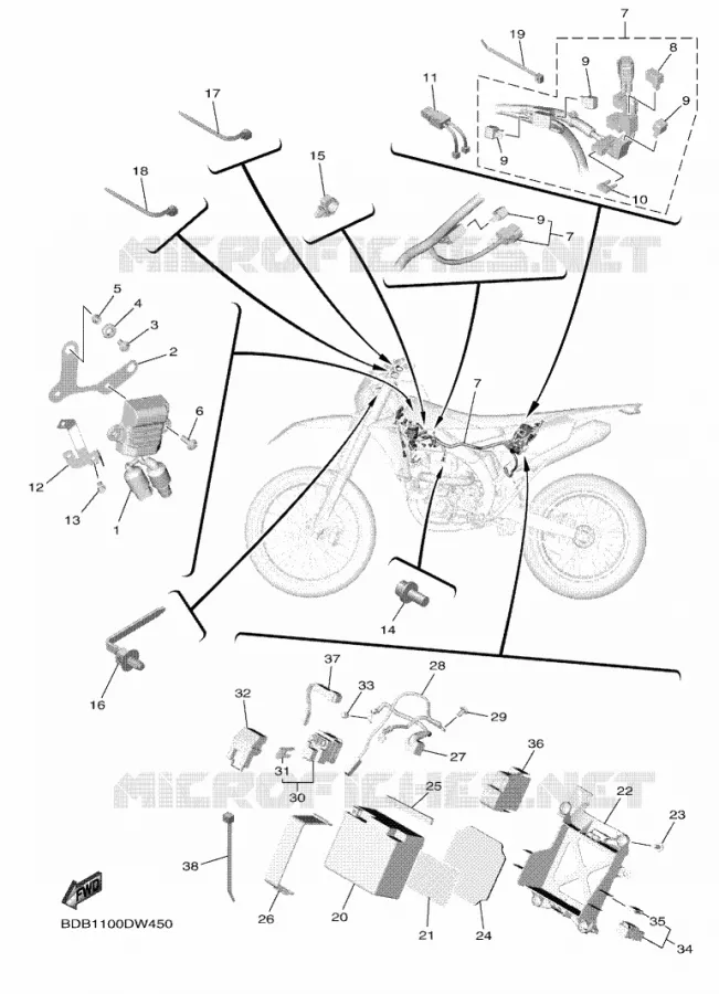 ELECTRIQUE 2 Yamaha MOTO 450 2021 WRF  WR450F