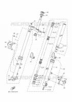 FOURCHE pour Yamaha XSR 700 de 2021