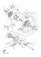ROUE ARRIERE pour Yamaha YBR 125 E de 2021