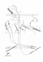 GUIDON ET CABLES pour Yamaha YBR 125 E de 2021