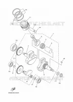 VILEBREQUIN / PISTON pour Yamaha YBR 125 E de 2021