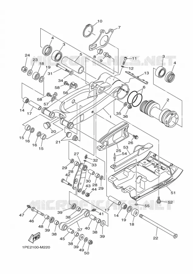 BRAS OSCILLANT  Yamaha QUAD 700 2021 RAPTOR  YFM700R