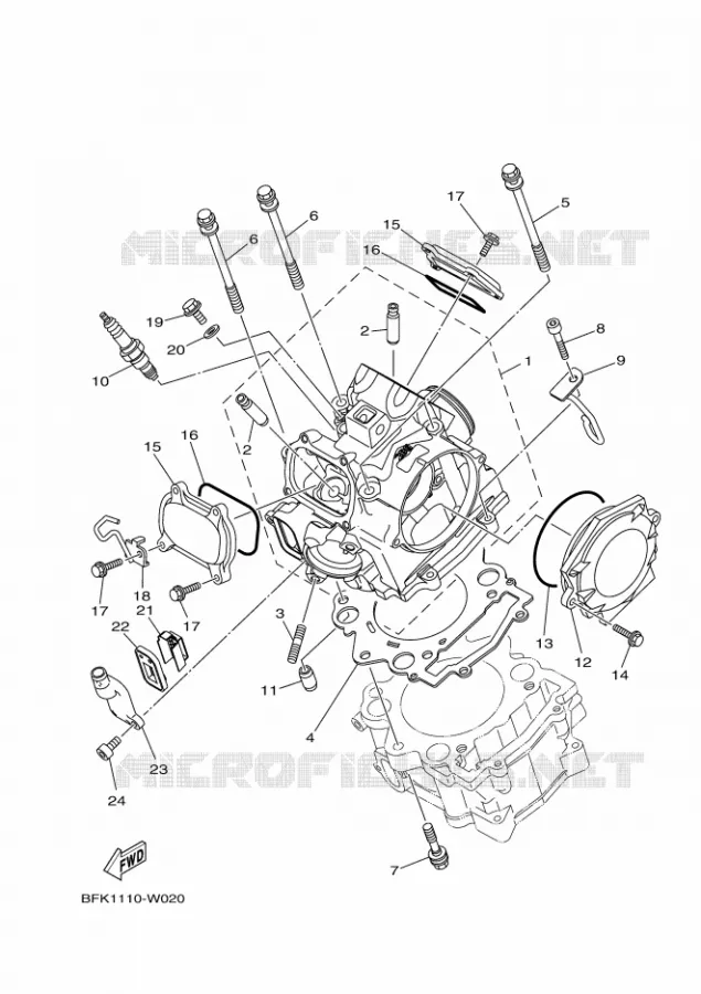 CULASSE Yamaha QUAD 700 2021 RAPTOR  YFM700R