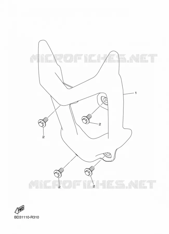 GARDE BOUE Yamaha QUAD 90 2021 RAPTOR  YFM90R