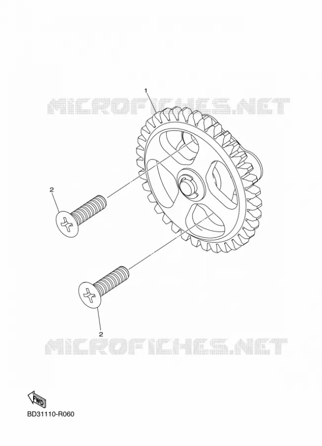 POMPE A HUILE Yamaha QUAD 90 2021 RAPTOR  YFM90R